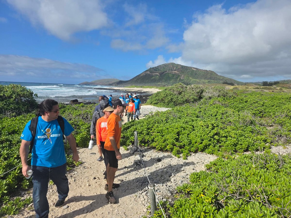 A great time spent this morning revisiting moʻolelo, oli, and ʻōlelo Hawaiʻi with our guests from Texas, and our returning friends from RLI Insurance Company.  We worked on removing non native grasses for a brief time, then moved to visiting our native bees and their...