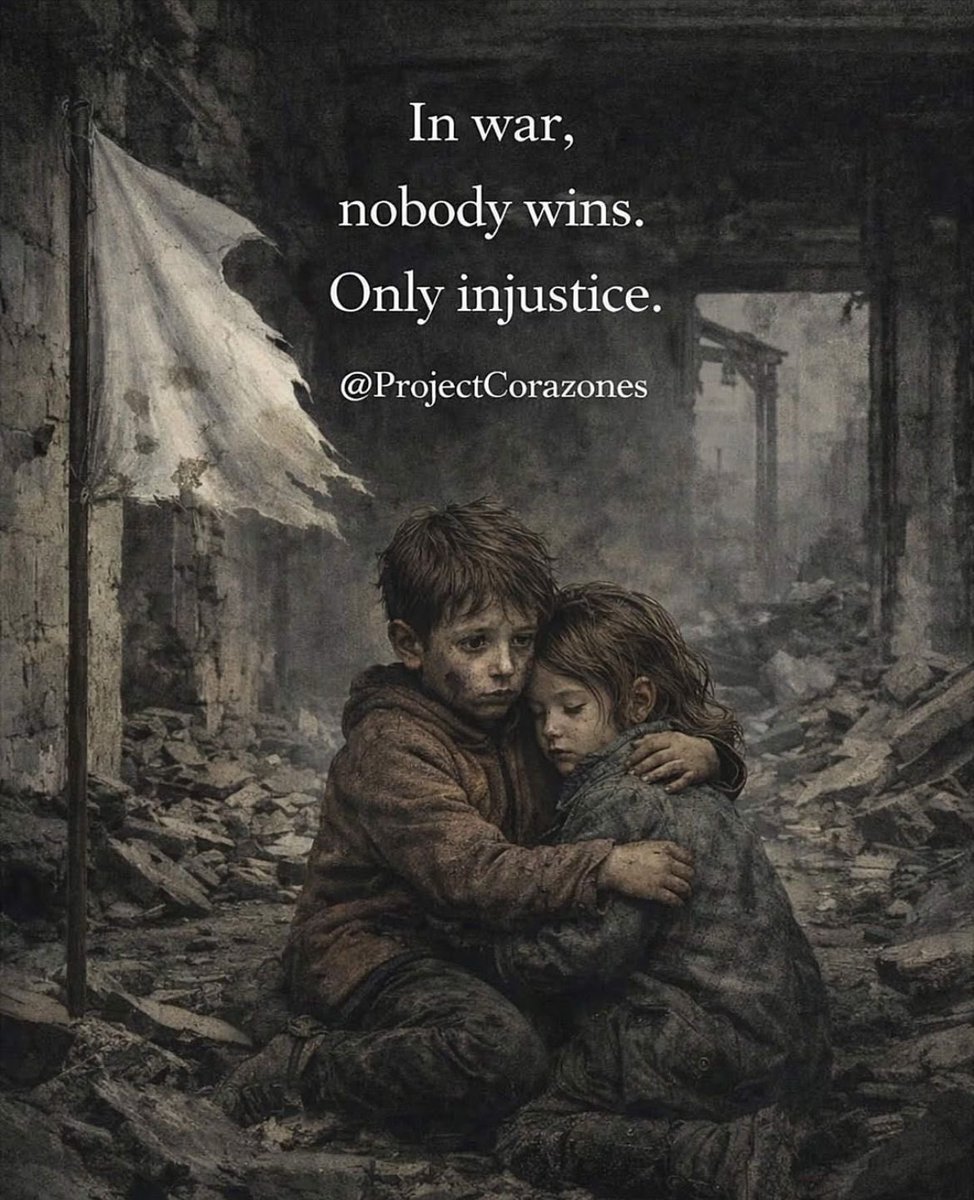 BibhasDas9's tweet image. Let us never forget

that before flags,
before borders,
we are human.

And we have far more in common
than we were ever led to believe.

Let us be the generation
that chooses compassion
over division,
and healing
over destruction.
#NoToWorldWar 
#WeAreAllHuman #CompassionOverHate