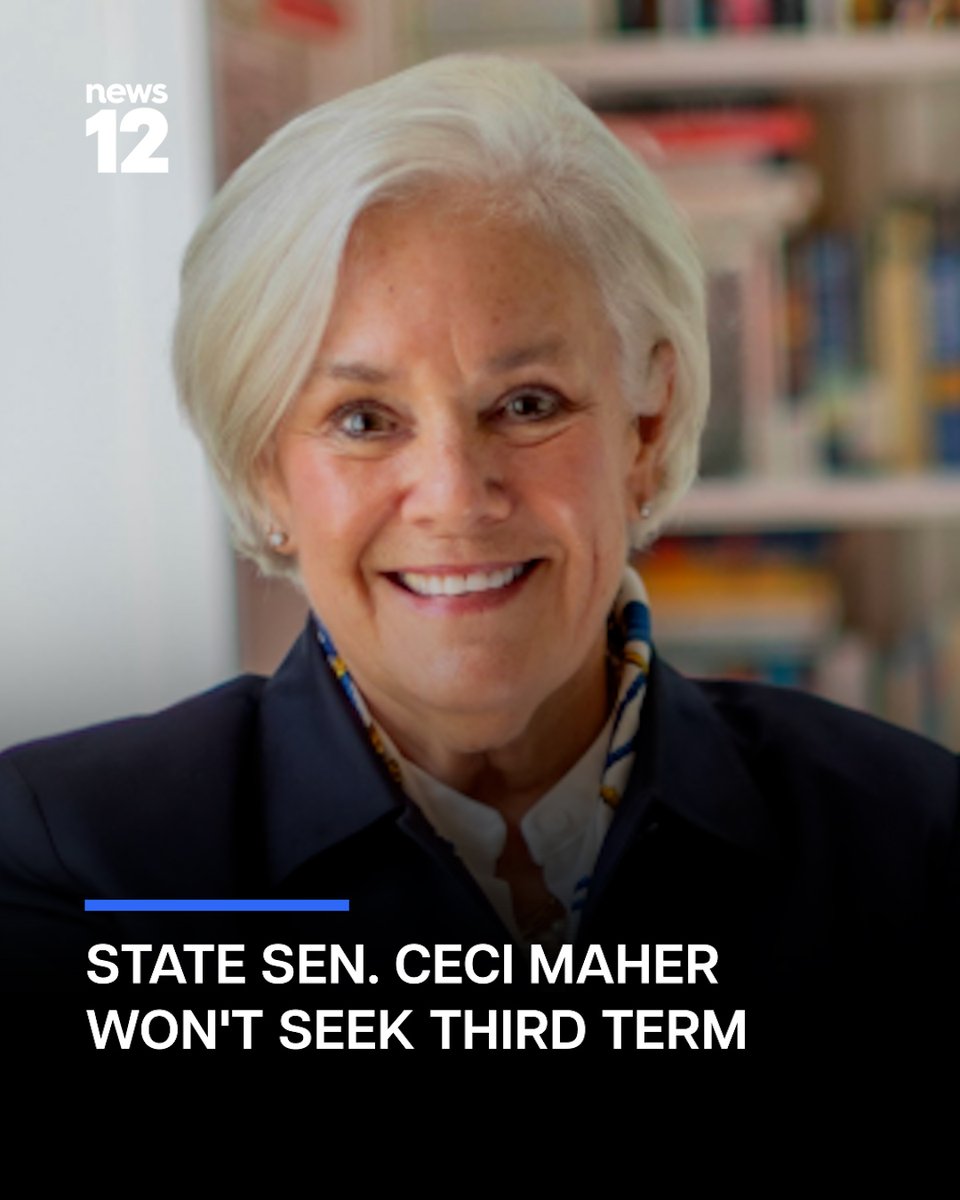 News12CT's tweet image. NEW TONIGHT: State Sen. Ceci Maher will not run for a third term, saying her generation has a responsibility to mentor and support younger leaders.
 
#News #Connecticut #LeadershipTransition #CeciMaher #PoliticalChange #LocalNews #Politics

bit.ly/40IPIsS