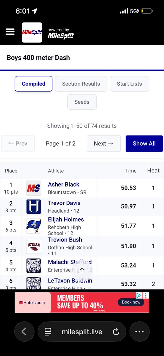 SRTtrev2's tweet photo. 400m dash 50.97 ⏱️got second 🥈 https://t.co/ujflzIfzqj