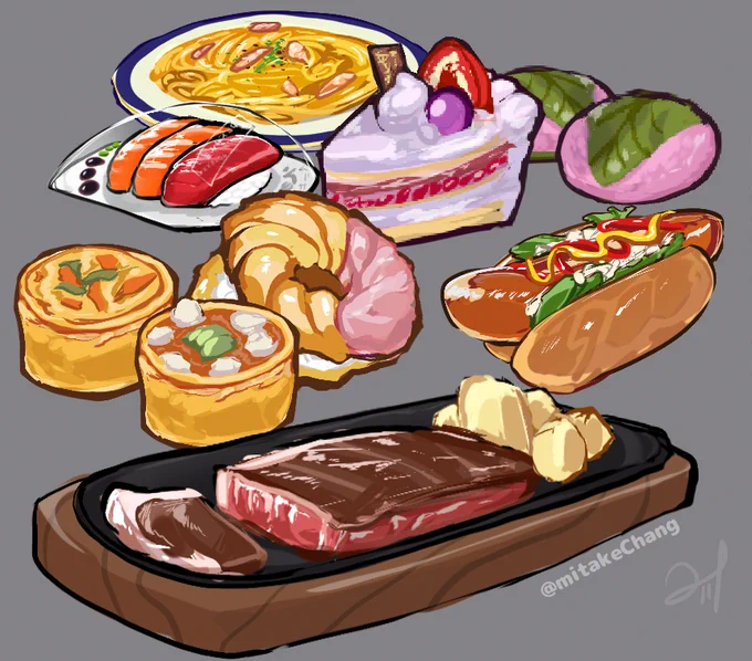 固定用うちのこ資料!(それと賑やかしのごはん絵!) 絵文字はうちの住んでるDiscord窓の! 気になる人いれば気軽に遊びに来てほしい～! こっちは絵のでっかいの! こっちは支援サイト!