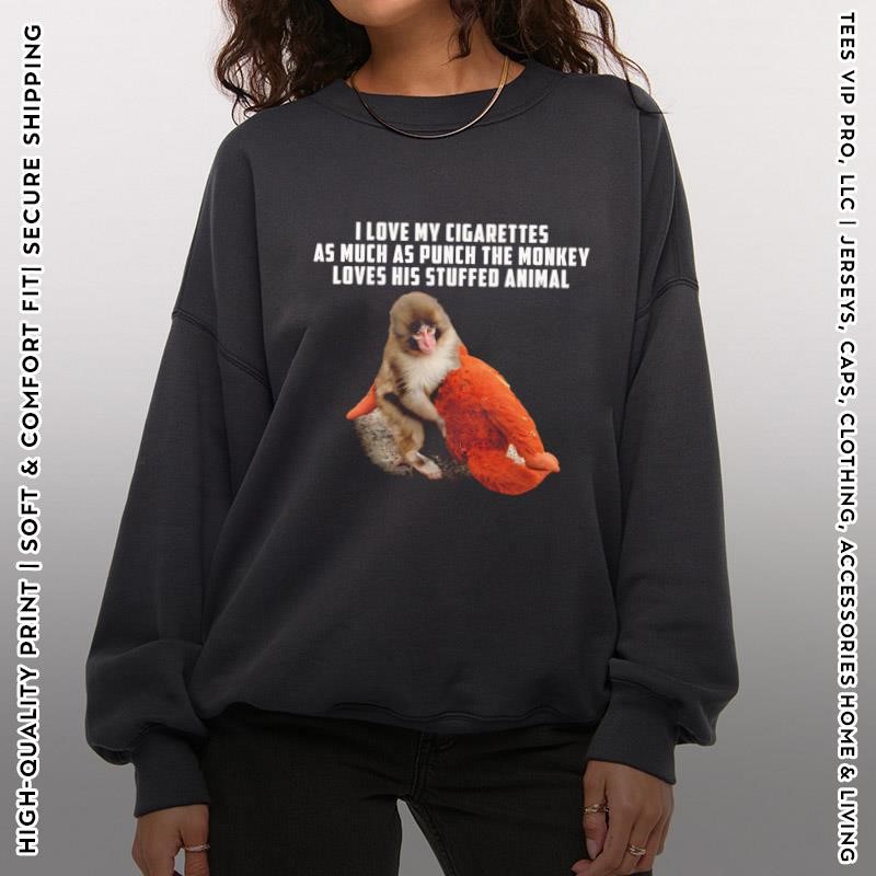 Teesvipprosport's tweet image. Punch The Monkey &amp;amp; Stuffed Animals 🐒🚬
For the fans of niche humor and classic vibes. Whether you’re a fan of the "Punch the Monkey" energy or just appreciate a unique graphic, this tee hits all the right notes.

🛒 Shop the vibe: teesvippro.com
#PunchTheMonkey