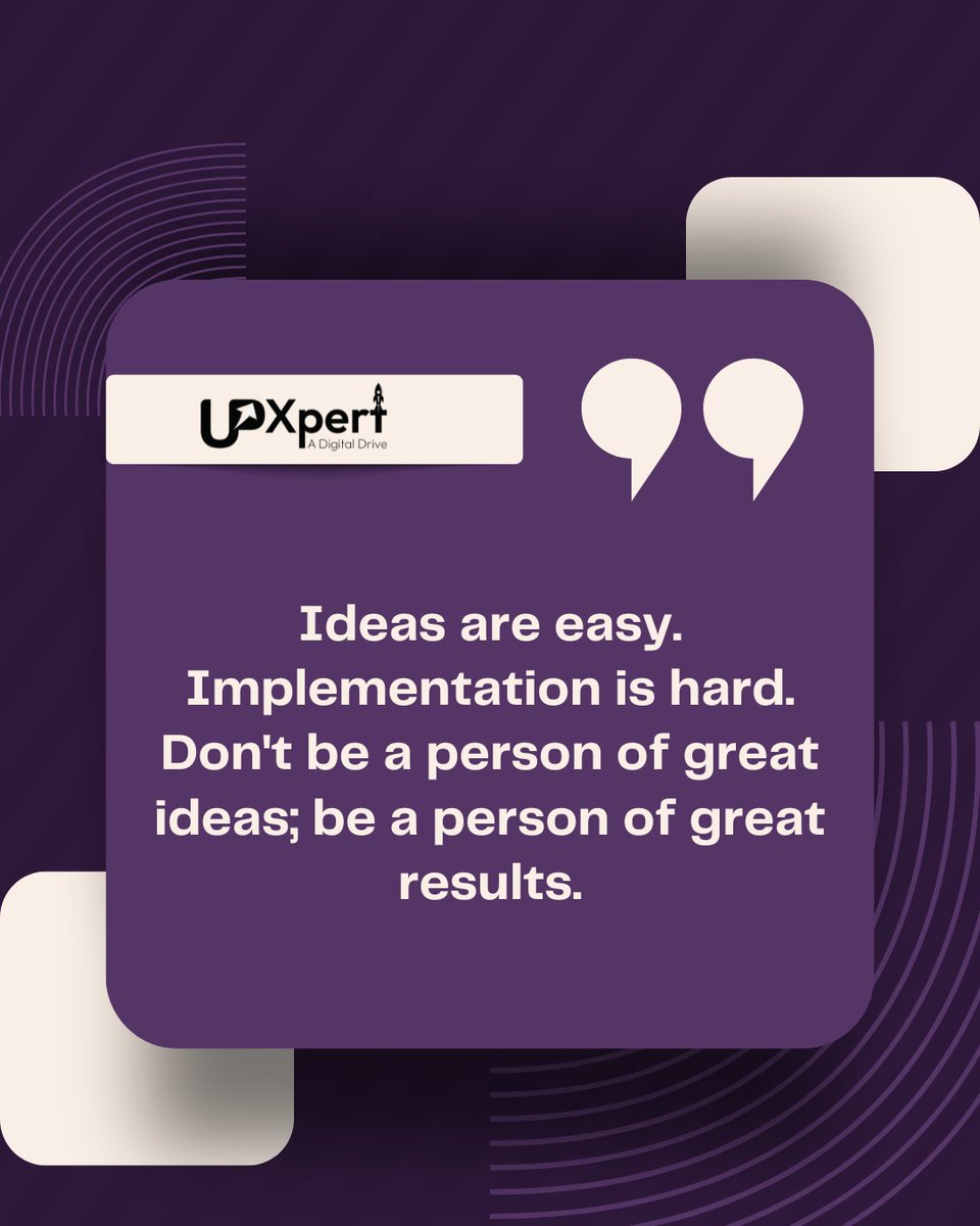 UpXpert_Digital's tweet photo. Ideas are everywhere. Execution is rare. 💡

At UpXpert, we focus on turning powerful ideas into real, measurable results.
Because results speak louder than ideas.

#UpXpert #ExecutionMatters #DigitalGrowth #ResultsDriven #BusinessSuccess https://t.co/lWVY3MqWrH