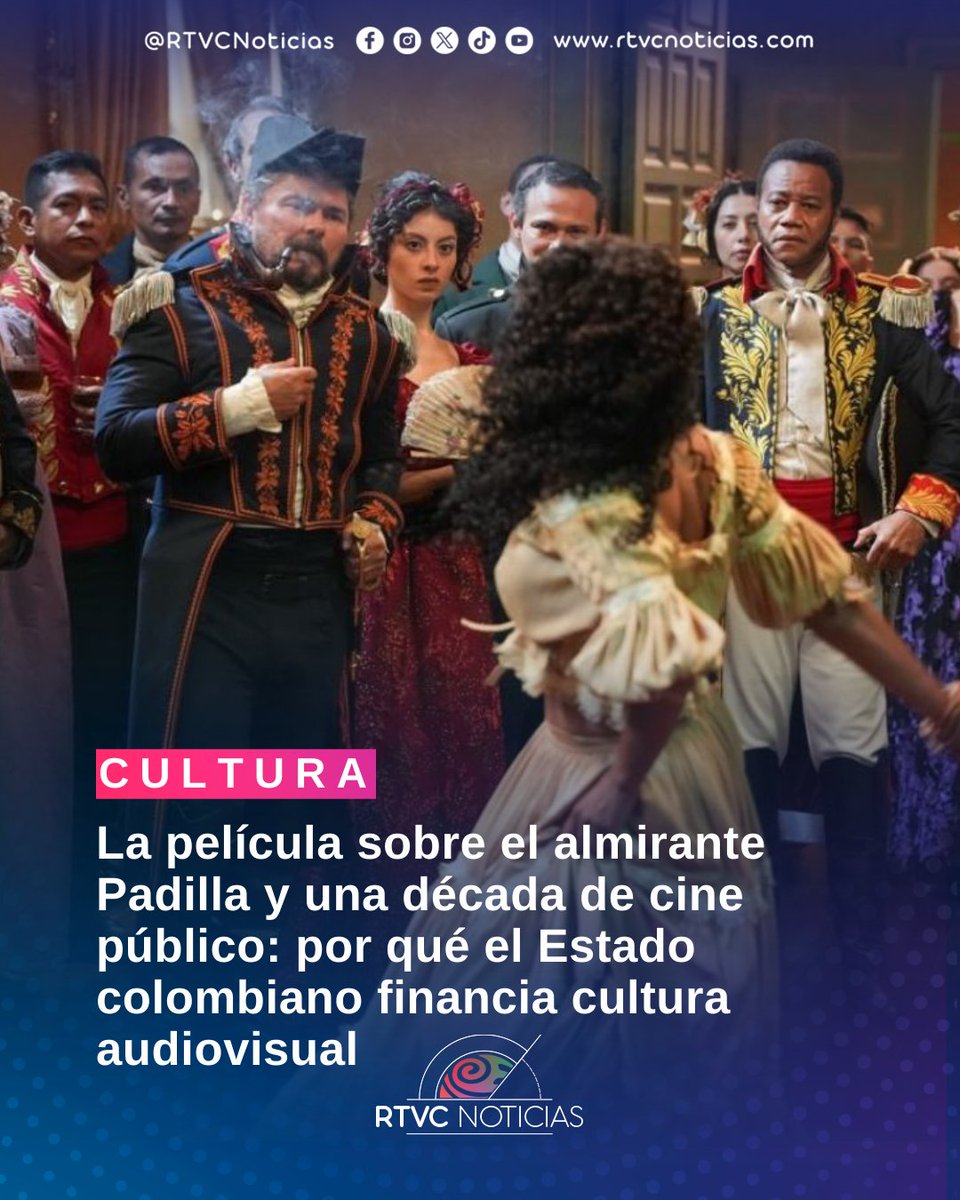 RTVCnoticias's tweet photo. 🎞️#Cultura | La controversia por la película sobre el Almirante José Prudencio Padilla abrió una discusión que va más allá de los $8.104 millones del Fondo Único TIC destinados a esa producción. 

La pregunta de fondo es si el Estado colombiano debe financiar grandes producciones de cine y televisión, y la respuesta que dan @Ministerio_TIC  y @RTVCco  este jueves es respaldada por una década de precedentes: lo han hecho todos los gobiernos desde 2014.

🗞️Conoce todos los detalles aquí 👇https://t.co/xgoJaYhcoF
