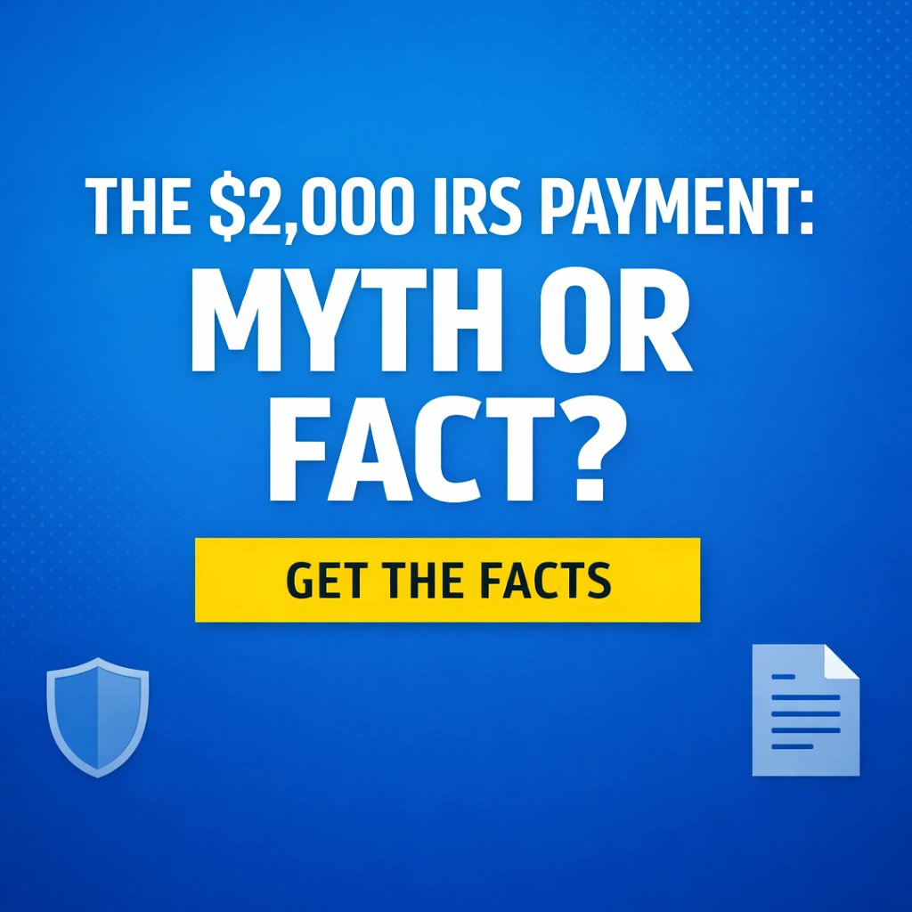 wolftaxinc's tweet photo. Seeing rumors about a $2,000 IRS payment? 🤨

Let’s clear the air: No new stimulus checks are confirmed for March 2026. Don't let viral myths distract you from real relief.

Breathe easier with lasting tax solutions. 🐺💙

#WolfTax #TaxRelief #TaxSeason

https://cdn. https://t.co/e5gxZ1Vt7c