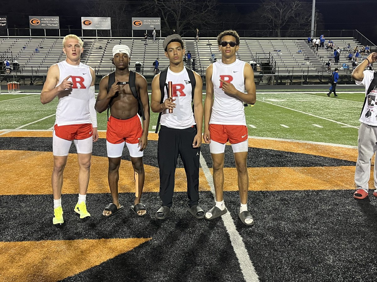 Proud of these boys for putting on a show! 1st place 4x1 and 4x2 at the Buckeye Relays! First class track meet!