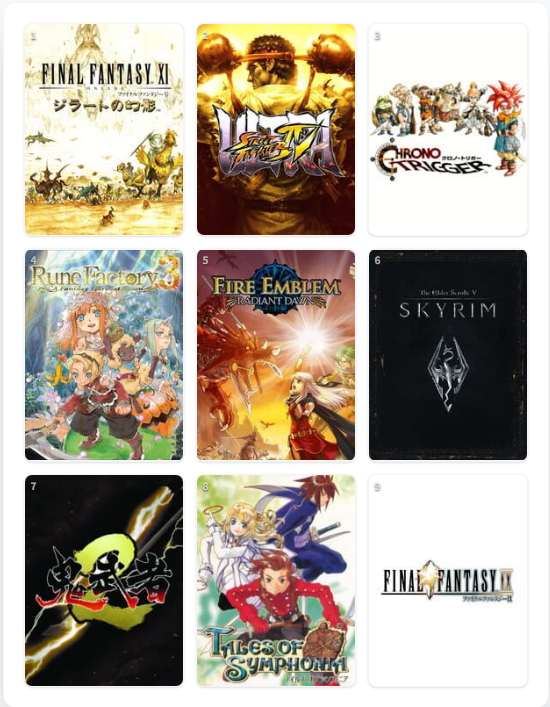 Raile1231's tweet photo. 私を構成する9つのゲーム

#My9Games #私を構成する9つのゲーム
https://t.co/dnRMACxiTX 
ジオニックフロントがゲーム一覧になかった… https://t.co/pprfAAEF0l
