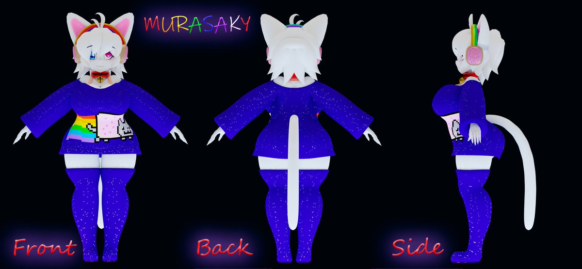 Murasakyyyy's tweet photo. Murasaky nyanko!
Here it is from different angles in case you want to draw it :3!(Thanks KEY for the renders 💞)
#fapnightsatfrennis #FapNightsatFrennisNightClub #ocrender https://t.co/L6uNlZXqhN
