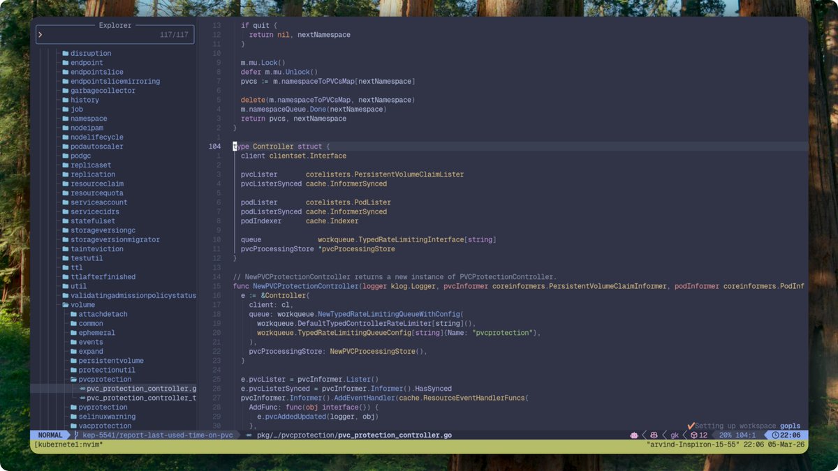 might need to pull an all-nighter today, both out of approaching deadlines + fun.

writing the code to update <a href="/kubernetes/">kubernetes</a> pvc protection controller to handle updating (new) pvc "unusedSince" status field.

it was the hardest to understand and as a result - quite rewarding. so
