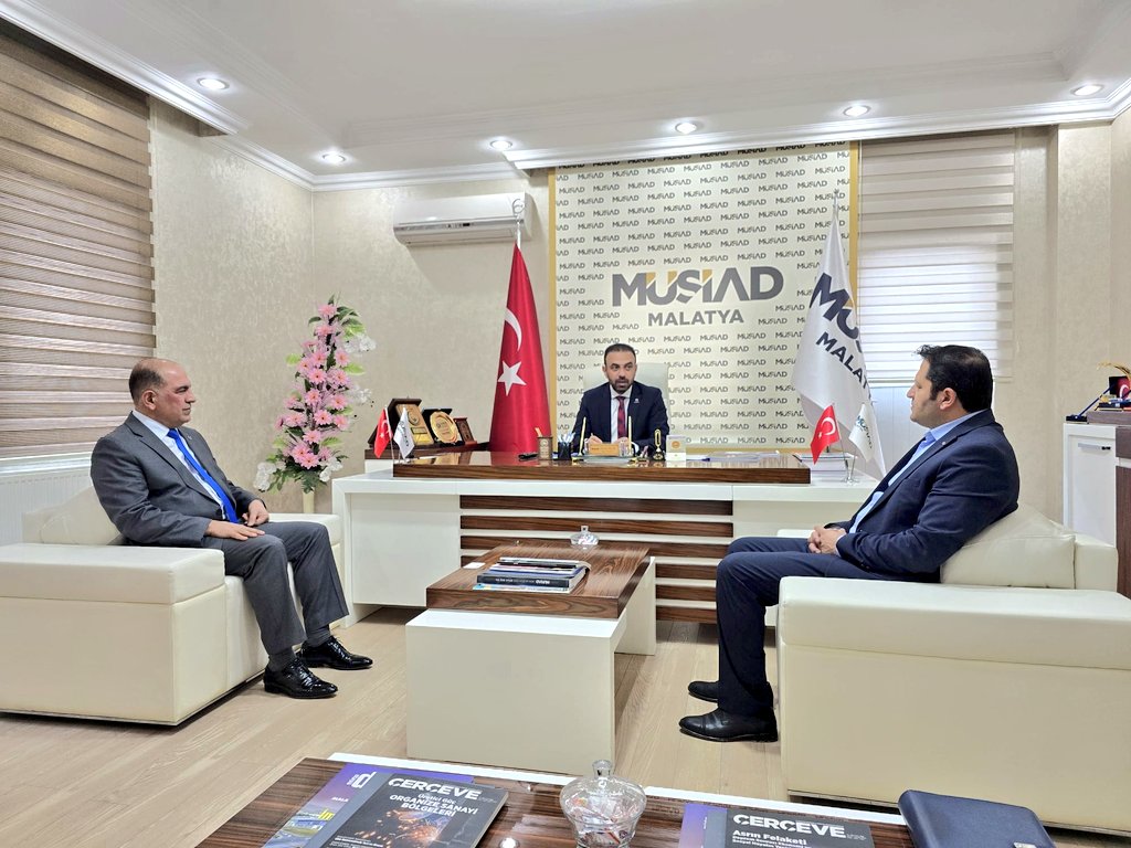 nevafkilic's tweet photo. USİAD Heyeti olarak ,Miad Malatya şübe Başkanı Sn Mevlüt ALÇIK  ile beraber Müsiad Malatya Başkanı Sn.Yunus AKÇİN Ziyaret edildi. USİAD,MİAD ve Müsiad MALATYA arasında yapılacak işbirlikleri görüşüldü.27.02.2026,Malatya #usiad #nevafkılıç @MUSIADMalatya @usiadmalatya @yunusakcin https://t.co/r1E537RfcB