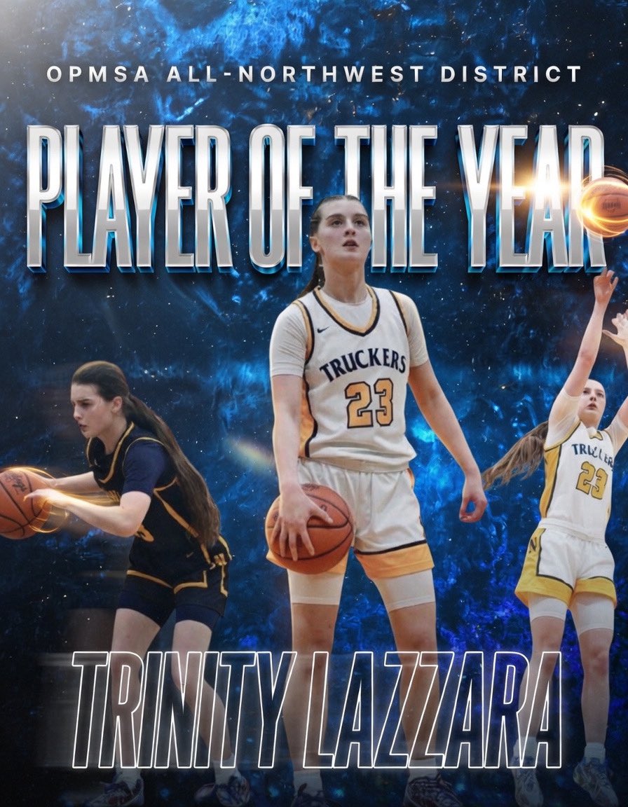 NxxtLvLBball's tweet photo. Congratulations to Trinity Lazzara  as she is your Player of the year for OPSMA Northwest division lll 💥🚀 https://t.co/wKkvFh8BzE