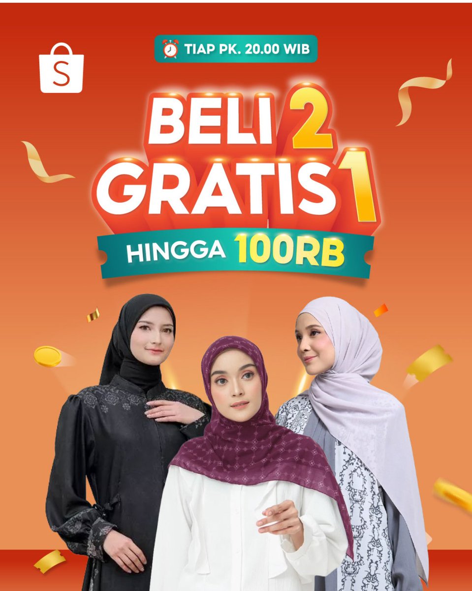 walaupun harus nunggu jam 8 malem kalo ada promo beli 2 gratis 1 ya wajib ditunggu yakan #8MalamAdaShopeeBeli2Gratis1