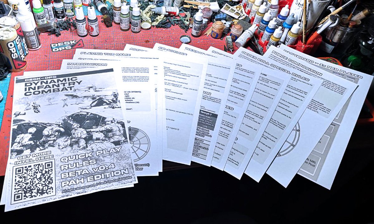 desk_ops_de's tweet photo. We are LIVE!  

Grab the Dynamic Infantry Combat - Quick Play Rules PAH Edition now! 

Digital PDF - Ink and tone friendly B/W - Free of charge!

Jump straight into the Chaos of Combat!

https://t.co/ILq1WW49TJ https://t.co/7YJsua98tn