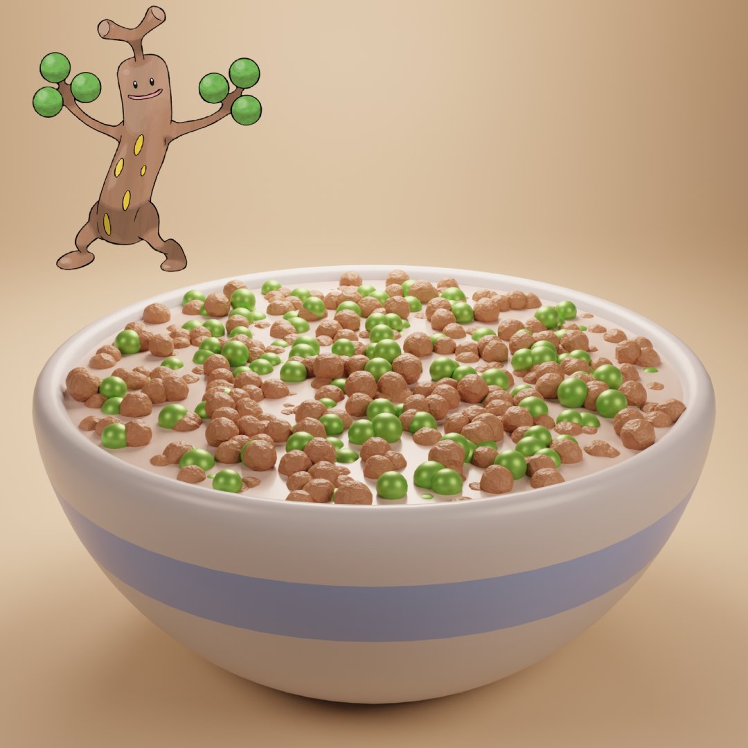 HAVC919's tweet photo. Sudowoodo Pebbles
Part of a rock type's balanced breakfast!

#blender #pokemon #IndieDevs https://t.co/AZgMUX9fx6