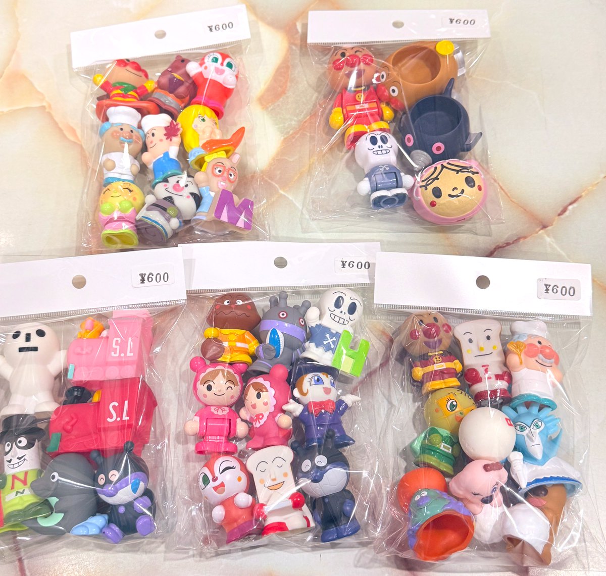 レトロ アンパンマン 指人形 フィギュア まとめてセット 各600円⭕️