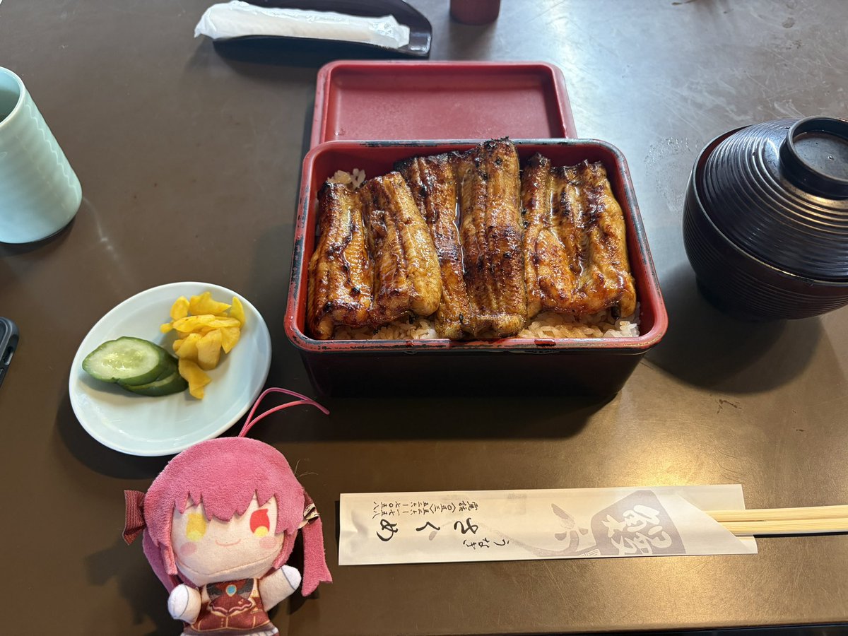 4年越しくらいのうなぎ屋さくめ！ 大将のお父さんもお元気そうで何より