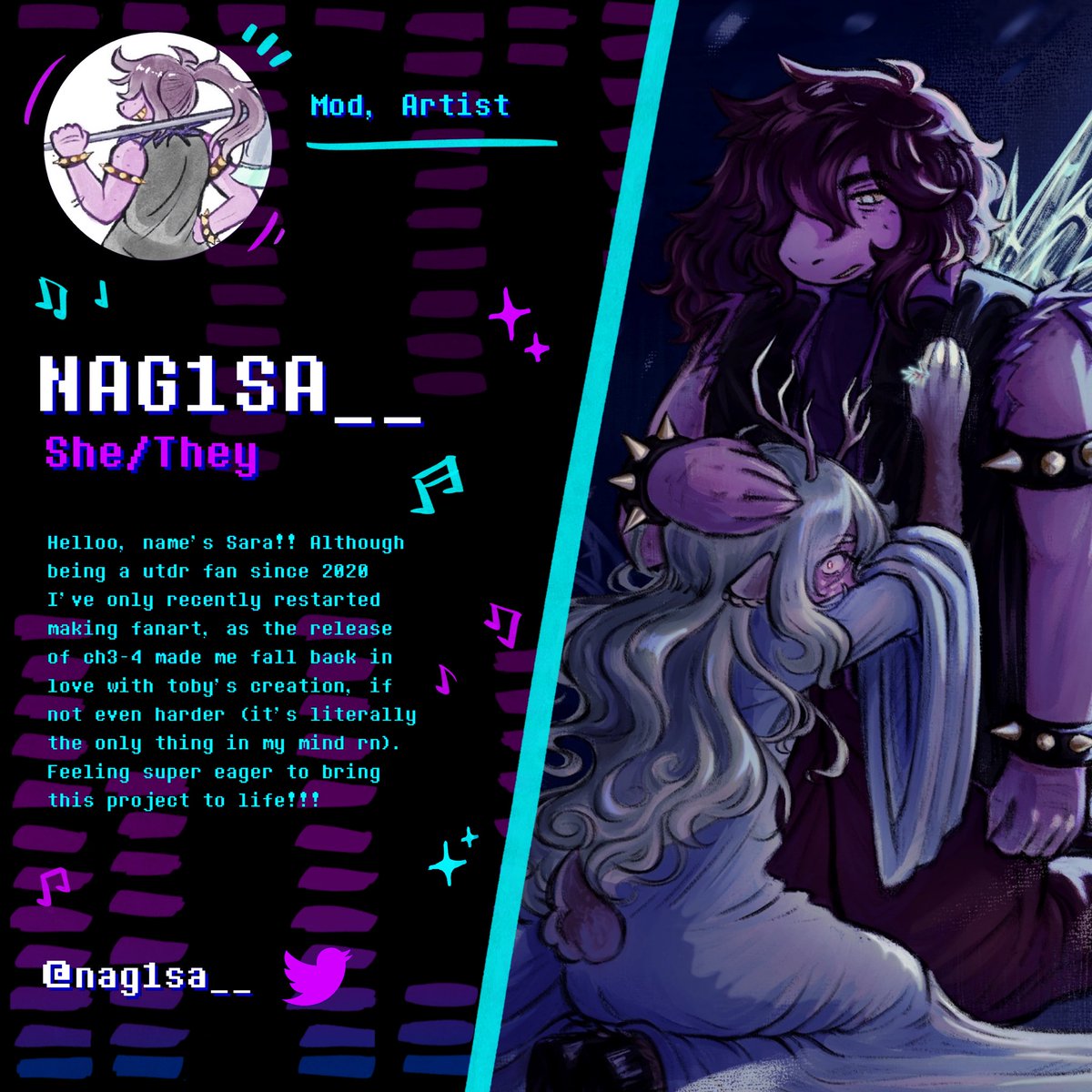letsrockzine's tweet photo. It's time for @nag1sa__ to shine!

You've never met someone as Susiepilled as her - The zine wouldn't even be half as cool if it weren't for Sara ! 💥 https://t.co/KfRlRsGTzx