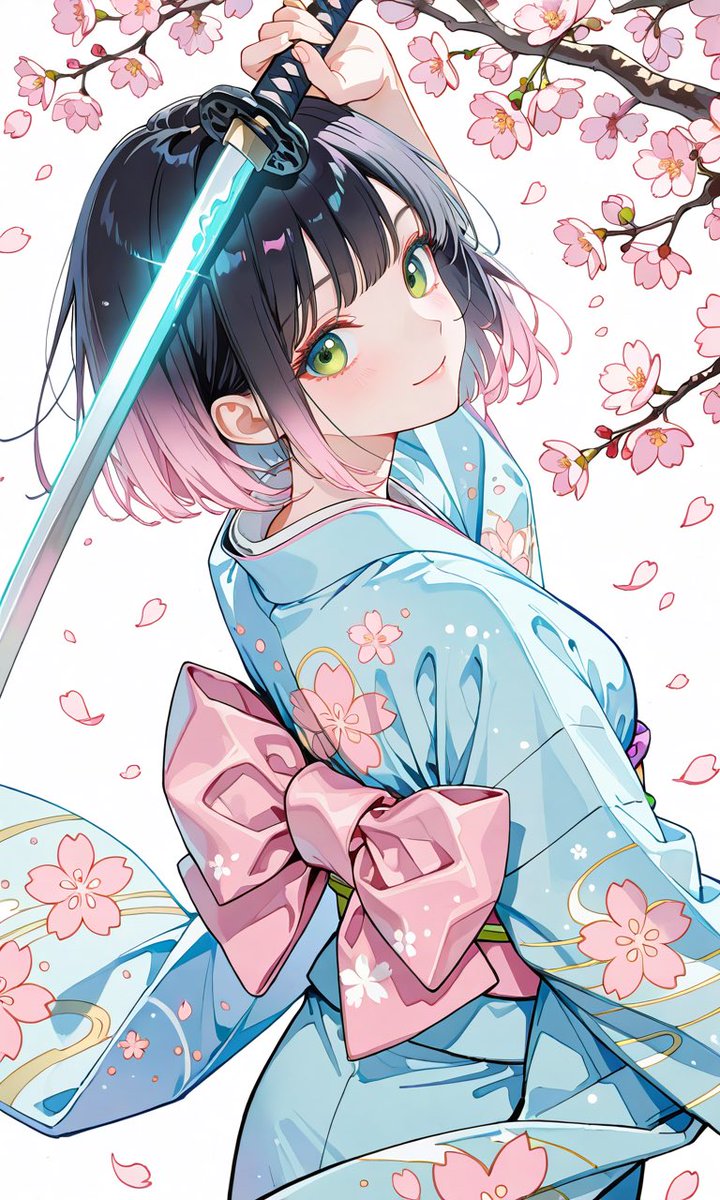 企画に参加させていただきます🤍
桜の中で舞うをテーマに制作しました🌸✨
#和装武器演武祭
