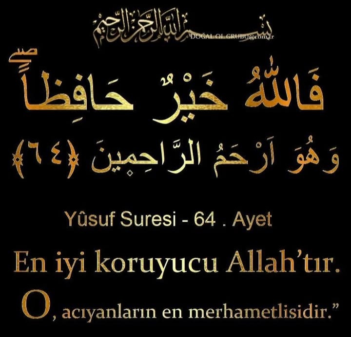 afumedonur's tweet photo. Ya Hafız ! Ya Hayral Hafızın, İhfazna ! https://t.co/dkmZRXZM94