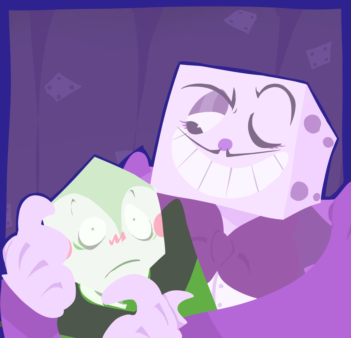 local dice loves being manhanled by superiors, even if they aren't his superiors 💔 #miketwt #battat