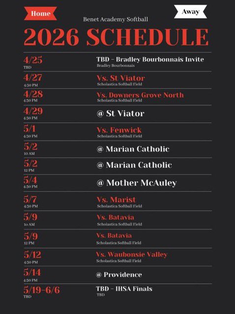 Benet Varsity Softball tweet media