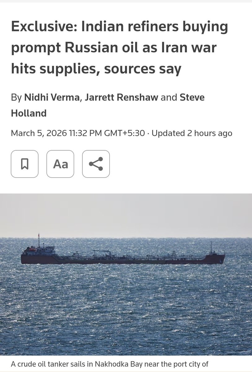 PrabhatYadav76's tweet photo. @SecScottBessent We have been buying Russian oil since long and will continue to do so..We are not US Colony that we need your permission MC..
#USKMKB https://t.co/6D5pUofSv8