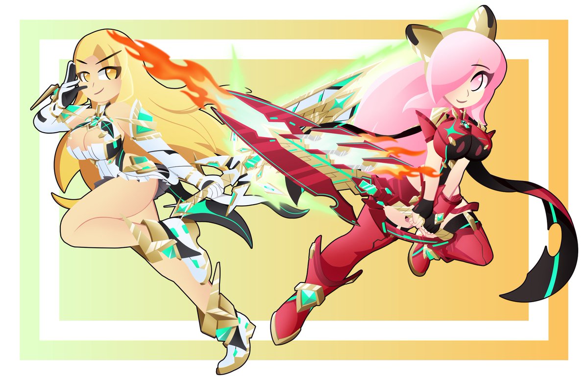 Commission for AetherIsKey.
Absolutely love how this came out.

#XenobladeChronicles2 #GwainSaga #fanart