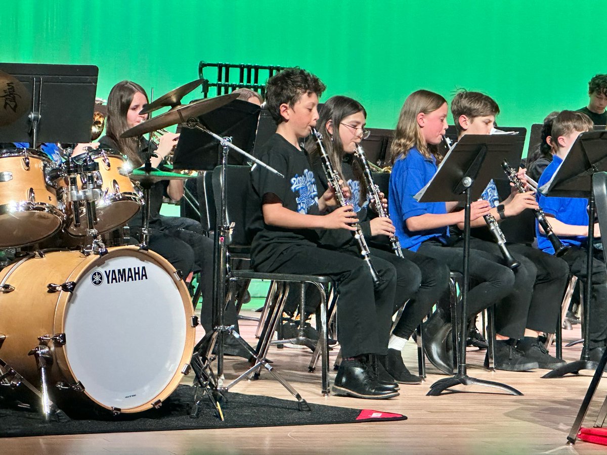 LyonsLionsCO's tweet photo. Huge shoutout to our incredible MS Band, featuring our new MS Jazz Band! 🎶 Their dedication, talent, and energy make us proud. The arts are a vital part of who we are at Lyons, and our students show it every day. 🎷🥁 #LyonsLeads #smallANDmighty @karlaallenbach @svvsdfinearts https://t.co/T9fMttZlES