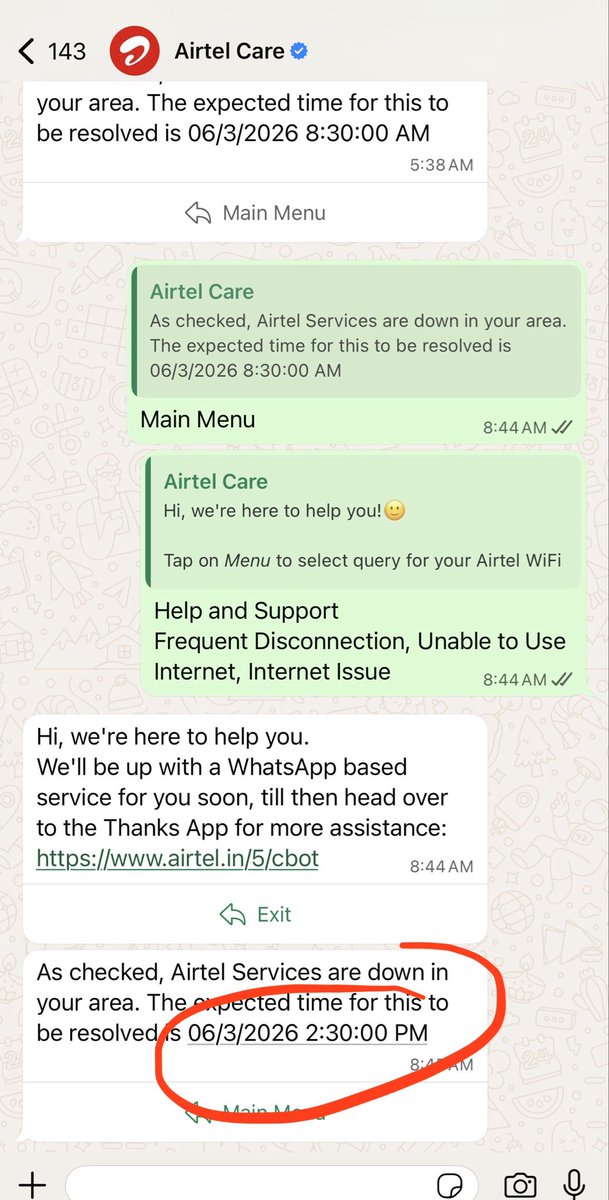 ShowkaniDeepak's tweet photo. @airtelindia @Airtel_Presence bas nautanki chalu hai. Time extend karte raho. For small issue have to remind and wait for days to get resolved. Worst service by Airtel https://t.co/aO7kBuwIl1