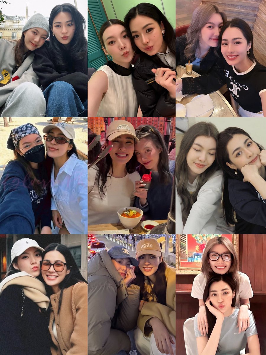 These photos don't scream 'GL actresses' at all. They look like a couple who's been globetrotting for 10 years, capturing sweet moments in every destination. The domestic vibe &amp; natural way they pose is totally relatable; they look like any normal couple. 😭

#หลิงออม #LingOrm