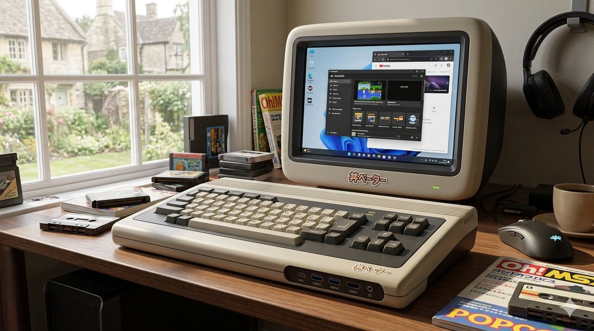 sykngs's tweet photo. 最新最速のPCでレトロなのを考えてるのだが、全くもって高スペックなのかわからんｗ
画面は液晶である。 https://t.co/SolYC3y81j