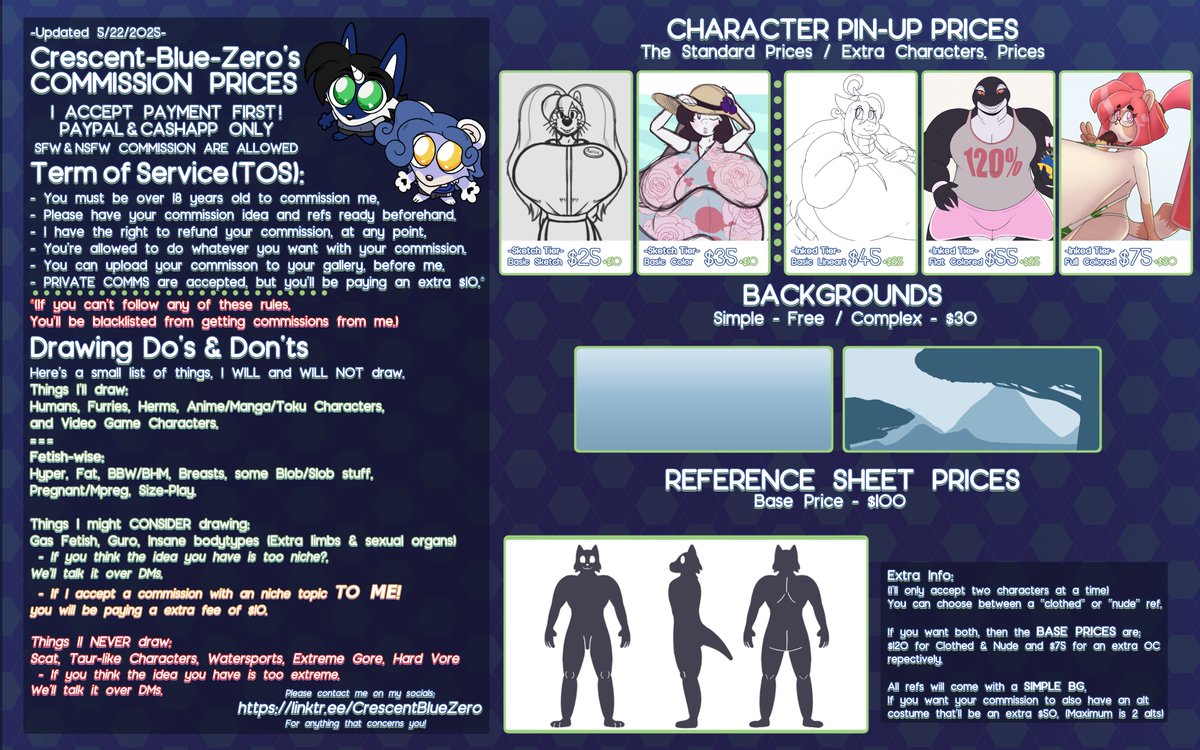 I'm now accepting commissions for March. Three slots are open for regular commissions.
And, two slots for custom-made adopts.

DM/Message me if you're interested