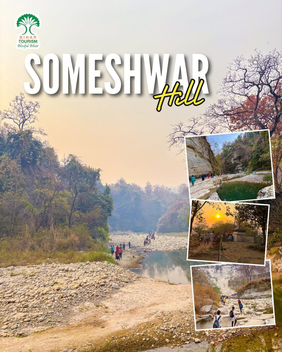 TourismBiharGov's tweet photo. Find yourself amidst the quiet charm of Bihar’s hills where winding trails, misty views, and untouched nature turn every journey into a refreshing escape.
#trek #hill #bihar #bihartourism #naturelove #scenic #hiddengems #wanderlusting #hillsofbihar #travelgram #adventureawaits #exploremore #incredibleindia #viral #trendings
@nildeoreIAS @ArunshankarP @incredibleindia @tourismgoi
