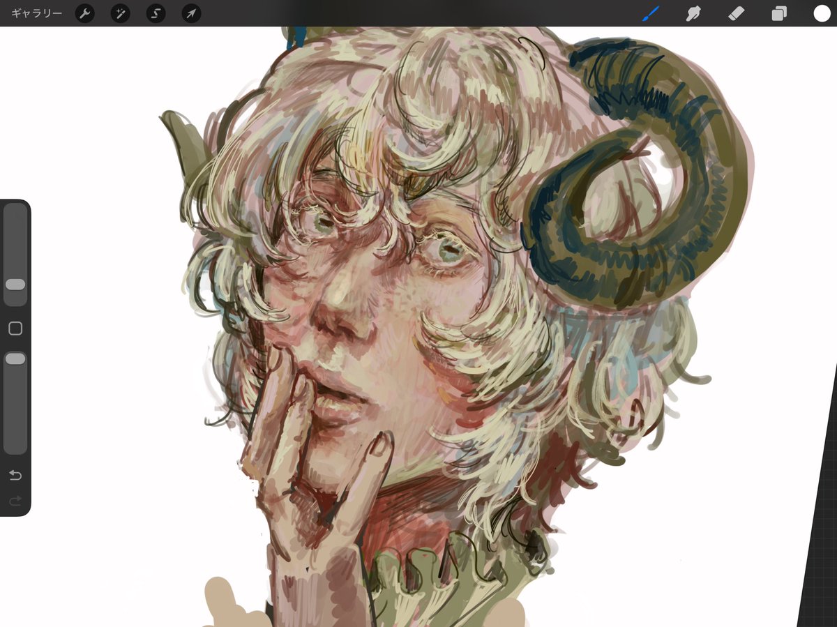 Wip☆*:.｡. 🐏

<a href="/hinegai_64/">一願</a>  さん描かせていただいてます🐏

#wip #illustration
