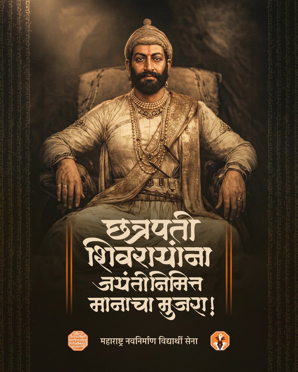 MNVS_Adhikrut's tweet photo. छत्रपती शिवरायांना जयंतीनिमित्त मानाचा मुजरा..! https://t.co/Wa236eQcNS