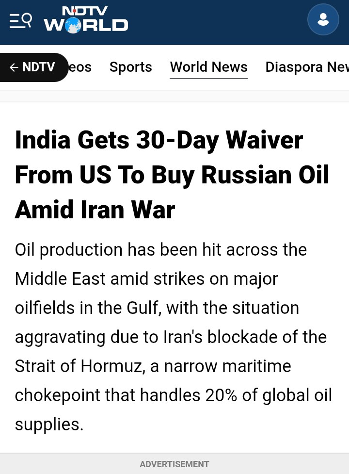 So Donald Trump will decide when should Modi buy or not buy oil from Russia 👇🥺..what happened to 56 " chest ..those godi media slogans modi hai toh mumkin hai ...lal ankh ..etc etc &amp; your call Rahul Gandhi Papu ...👇shame ..