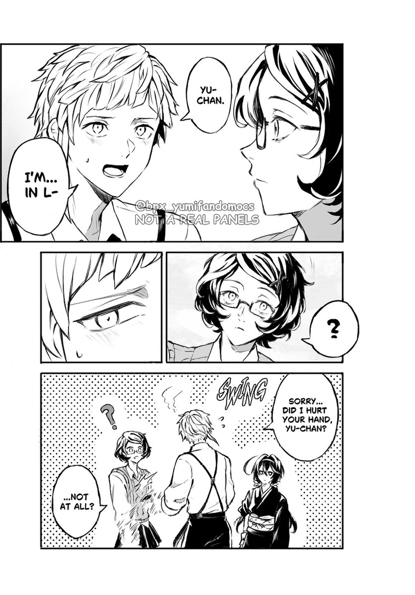 bpyumiii's tweet photo. bsd chapter 129.5 (fake) manga panels (oc x chr)
#bsdoc https://t.co/liuV8xutlH