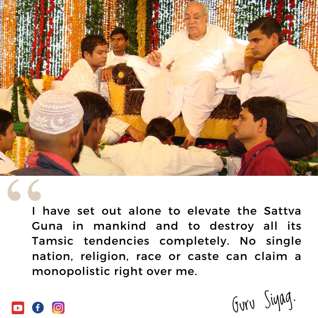 #DivineHoliWithGSSY Gurudev Siyag's Siddhayoga establishes the dominance of positive energies subduing the influence of negative energies not only at the individual but also at the collective level, It is independent of any manmade distinctions