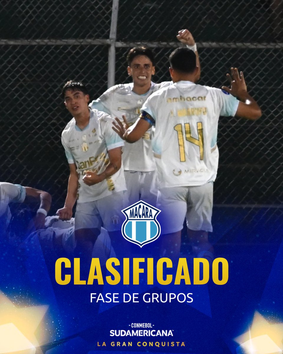 🙋‍♂️ <a href="/Macara_Oficial/">Club Dep. Macará</a> dará el presente en una nueva instancia de CONMEBOL #Sudamericana 🏆 ¡Felicitaciones!

#LaGranConquista