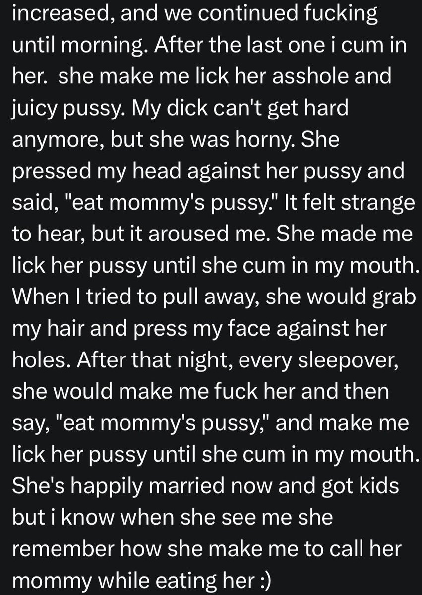 confession2goon's tweet photo. He lost his virginity to his cousin. 

#horny #nsfw #confession https://t.co/VJxq1OGhZe