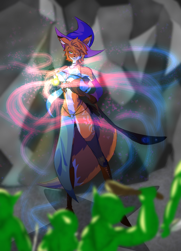 ryrrigis's tweet photo. Who wants some magic? 🧙 (and iminent destruction with some chaos sprinkles). This fox can handle herself, but maybe the clothes can't 😳 #furryart #artwork https://t.co/cnTgLBEj1O