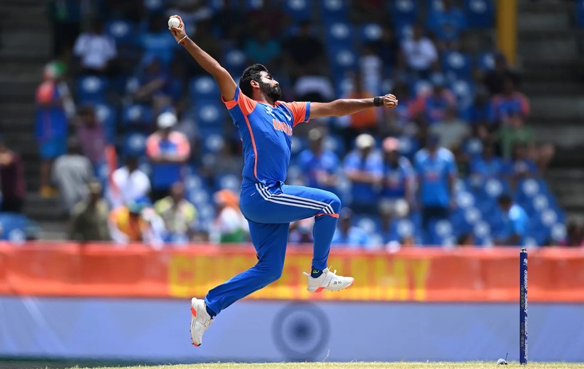 Bumrah in T20 World Cups

◉ 554 balls bowled
◎ 531 runs conceded

Conceding below run-a-ball while bowling 35% of these deliveries in last 5 overs of the innings 🐐