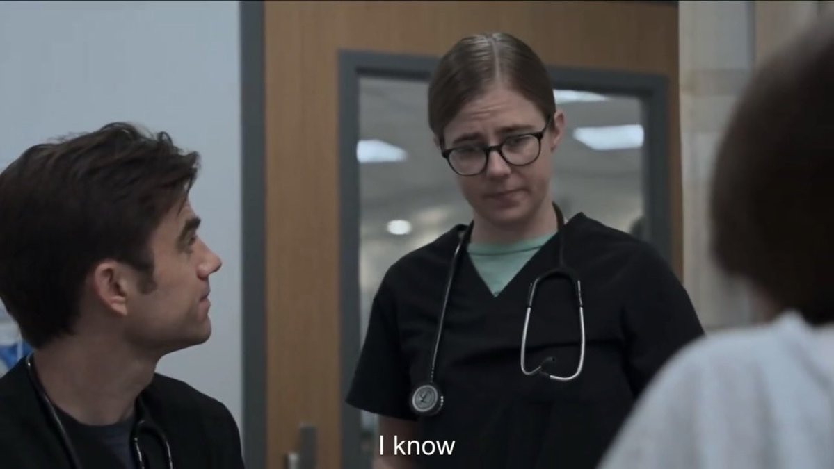 mmithstranger's tweet image. mel saying her frustration manifests itself emotionally, and she occasionally jumps to the worst case scenario. langdon reassuring her that becca’s in good hands and mel trusting him