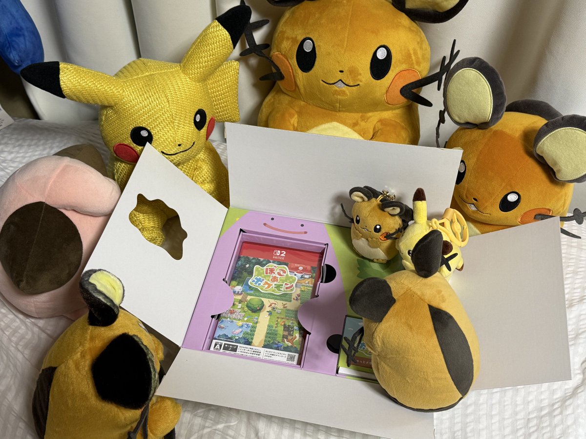 ぽこポケ着弾しました デデンネたちもきょうみしんしんのようです