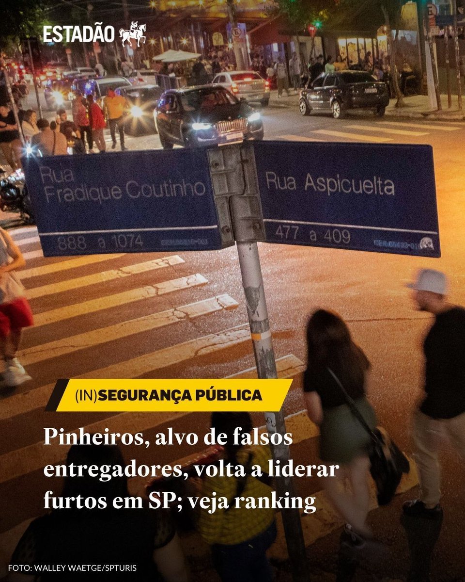 Sob a gestão Derrite-Tarcísio, algumas regiões de São Paulo viraram Gotham City.

Mas é o Lula que tá acabando com a segurança pública no Brasil. Aham.