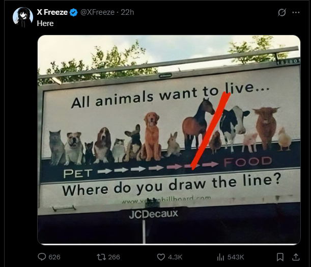 I would actually move that line left one and swap places with the horse and rabbit.