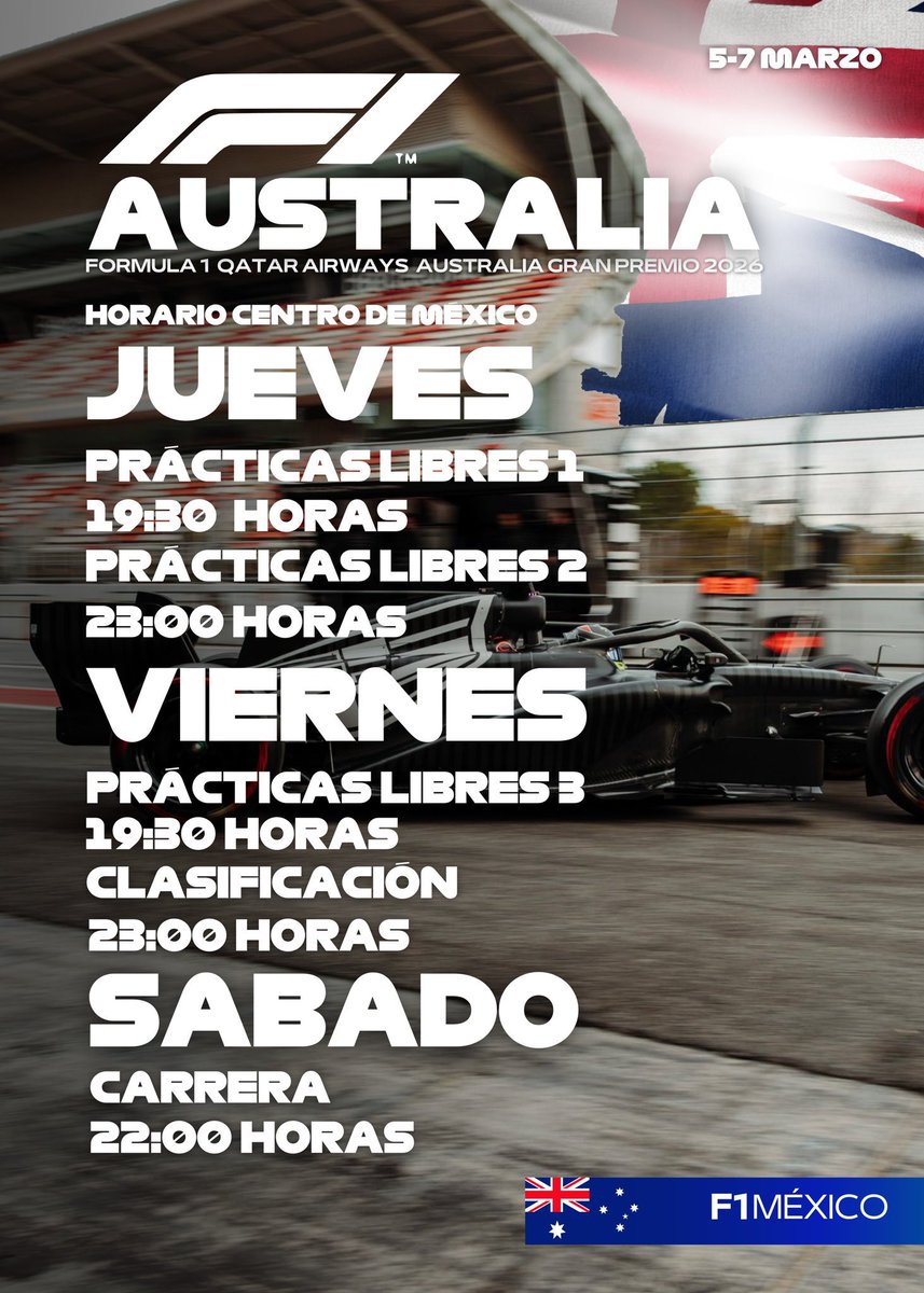 Arranca la temporada 2026
#F1 #AusGP 🏎️