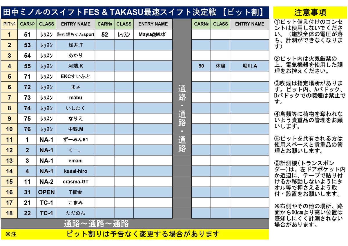 タカスサーキット@公式 tweet media