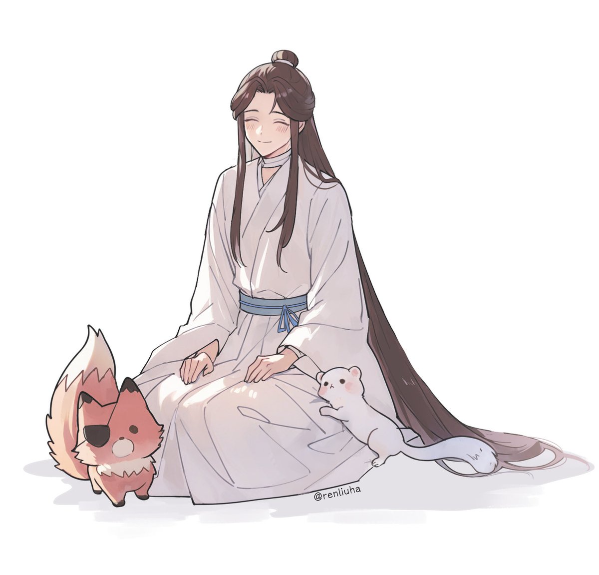renliuha's tweet photo. もし動物だったら、私も殿下にくっついてたい…
#TGCF https://t.co/0dQcq7fv3J