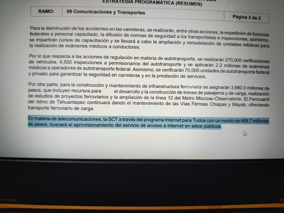 Buscando info, sobre dónde quedó el dinero para el museo Dolores Olmedo de Chapultepec, encontré está belleza, 

¿Dónde rayos quedó el internet para todos? 

468. 7, terminaron en? 

<a href="/Alberto_Rubio/">𝐀𝐥𝐛𝐞𝐫𝐭𝐨 𝐑𝐮𝐛𝐢𝐨</a> <a href="/AbejorroMedia/">Abejorro</a>